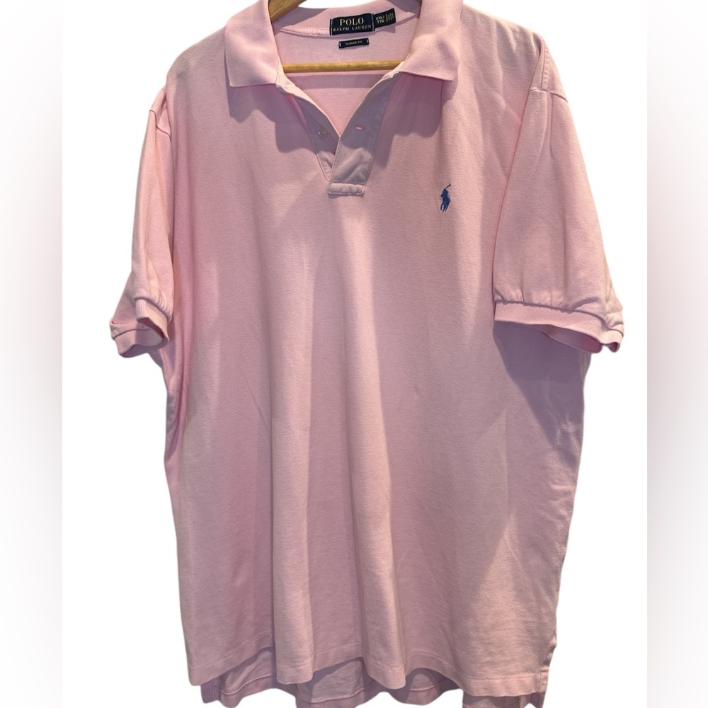 Polo Ralph Lauren Pink Polo Shirt Casual Style Size XXL